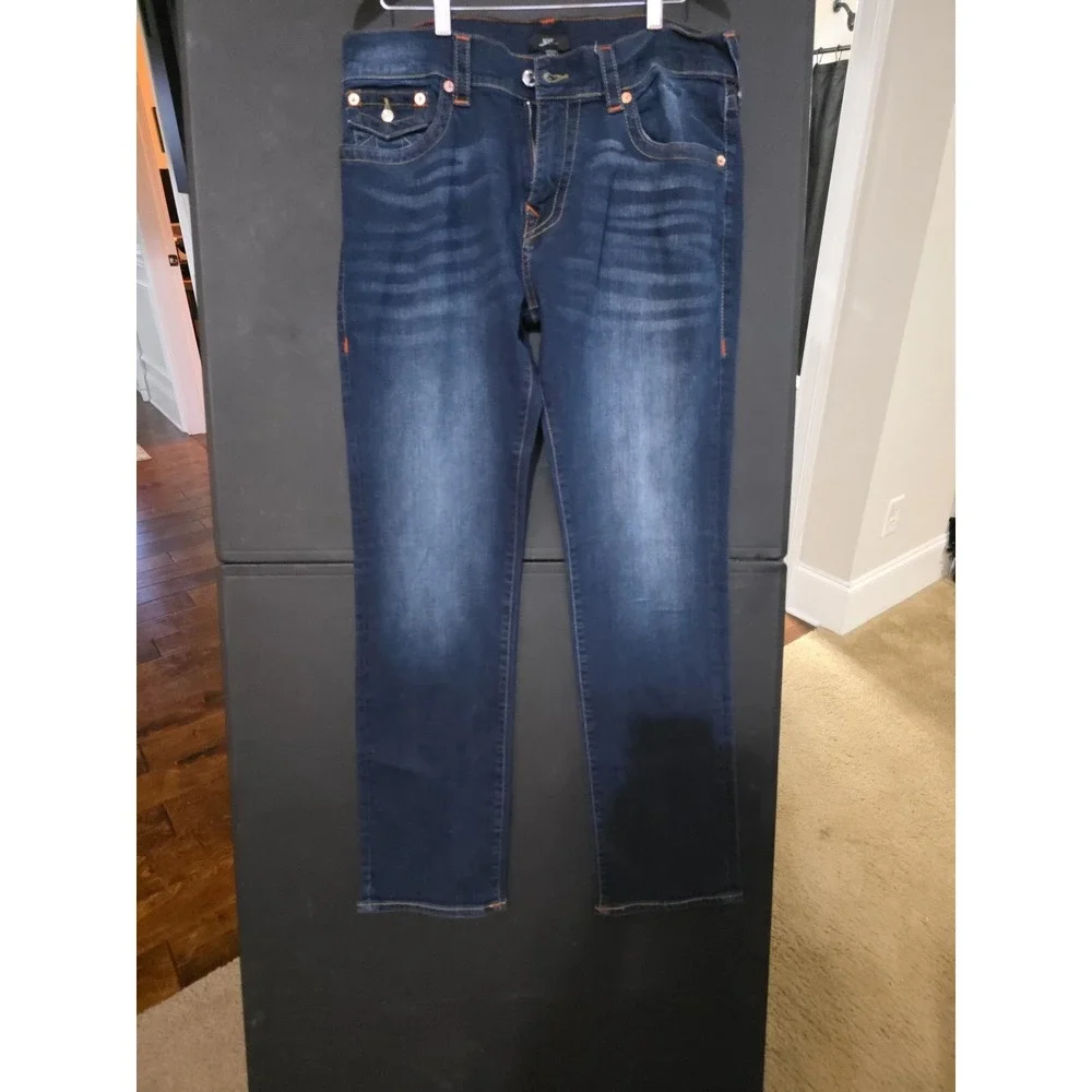 True Religion Ricky Straight Super T Jeans Mens 36x33